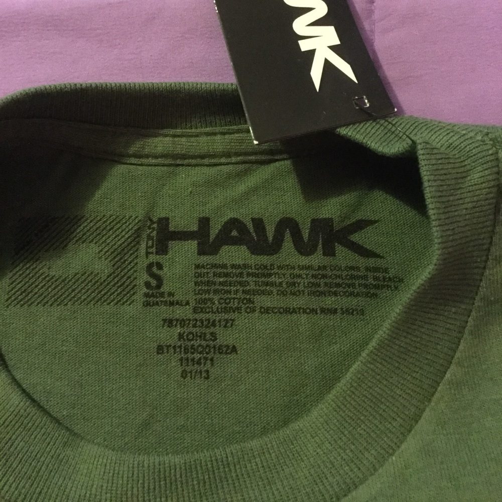 Boys green camo Tony Hawk Tee - Picture 3 of 4